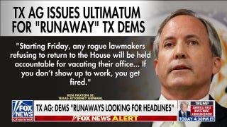 Texas AG issues ultimatum to Democrats who fled redistricting vote: 'Vacating their office'