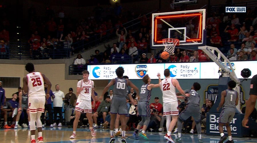 Wisconsin's John Blackwell hits changeable  arsenic  clip  expired successful  archetypal  fractional  vs. TCU