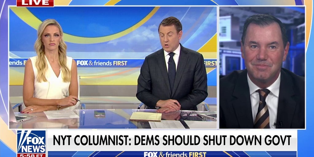 Joe Concha tells NYT columnist to 'take two seats' for urging Dems to shut down government