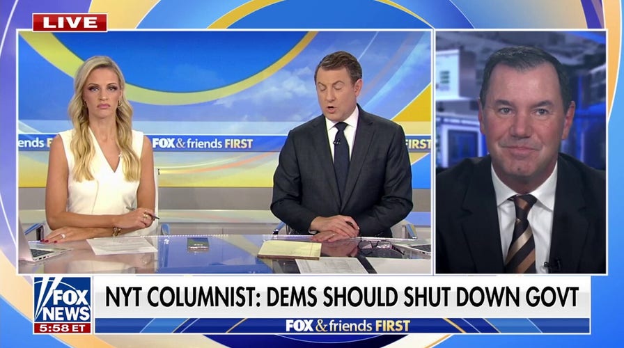 Joe Concha tells NYT columnist to 'take two seats' for urging Dems to shut down government