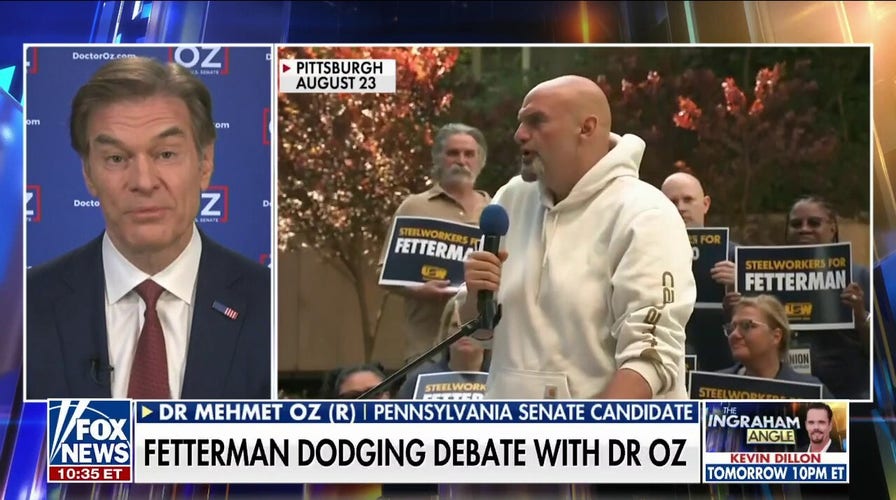 Fetterman doesn't want to debate me: Dr Oz