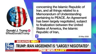 President Trump says deal with Iran is ‘largely negotiated’
