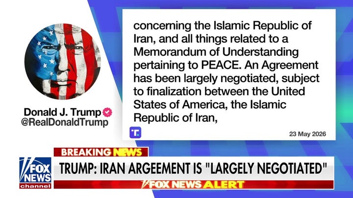 President Trump says deal with Iran is ‘largely negotiated’