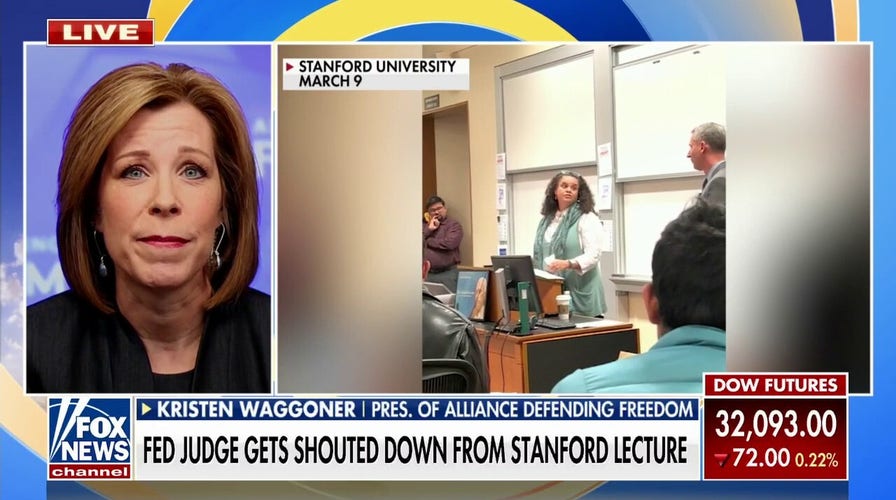 Federal judge shouted down by woke students at Stanford University
