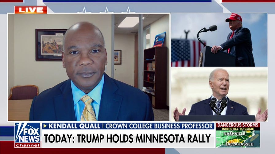 Trump to rally voters in Minnesota as campaign sets sights on winning blue states