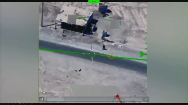 Possible UFO flying over a conflict zone in Mosul, Iraq, in 2016