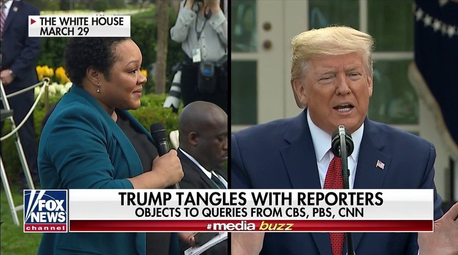 Trump tangles with reporters