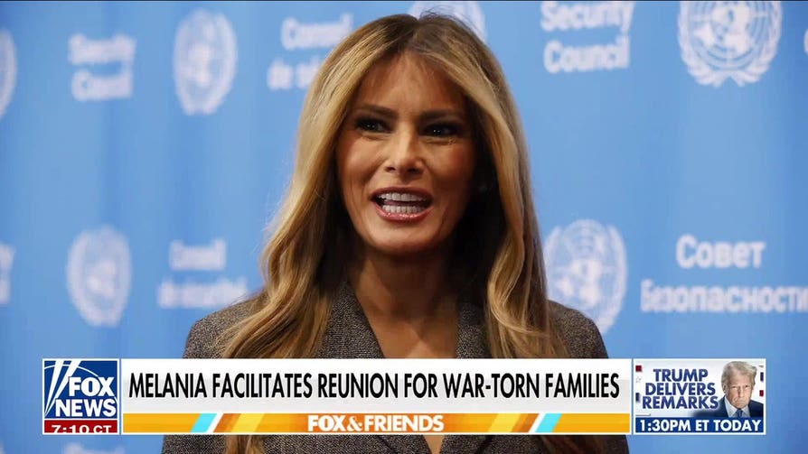 Melania Trump reunites 5th group of Ukrainian and Russian children with their families