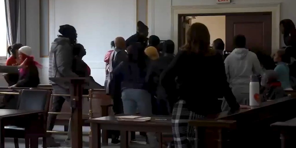 Ohio courtroom devolves into chaos after sentencing in death of teen