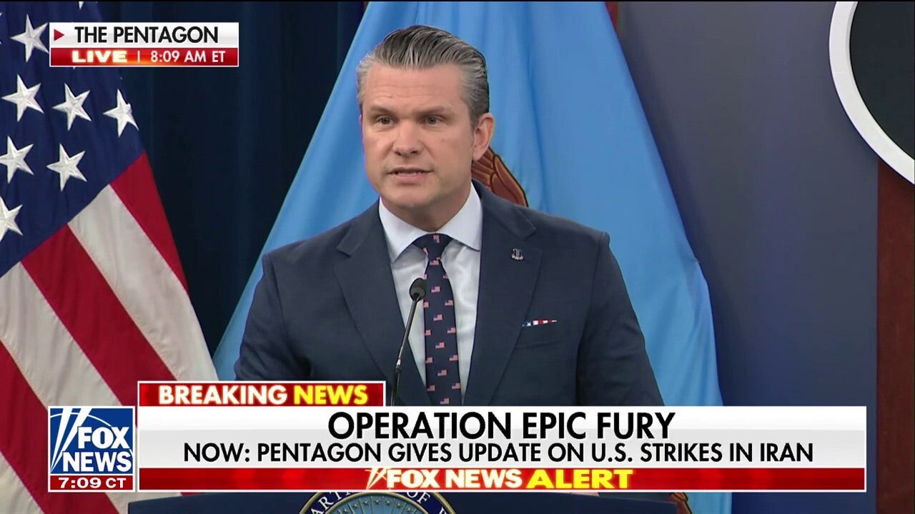 Hegseth takes aim at CNN's Iran coverage: 'Fake news' | Fox News Video