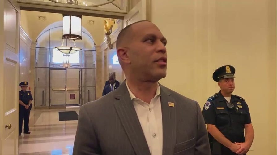 Dem House Minority Leader Hakeem Jeffries claims MAGA Republicans political interest is to crash the economy