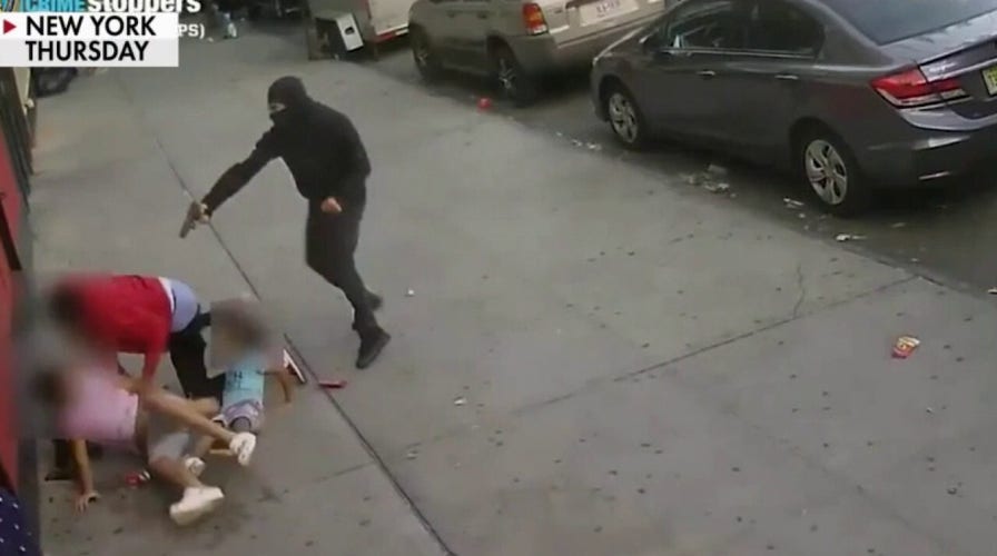 Shocking video released of gunman opening fire on children