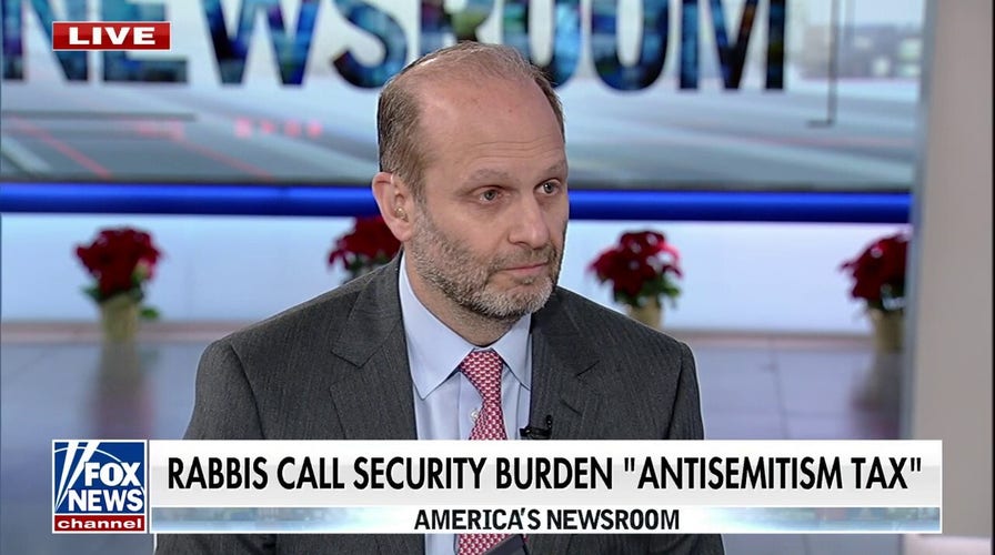 Rabbi says security burden has become 'antisemitism tax': 'Have to pay to protect ourselves'