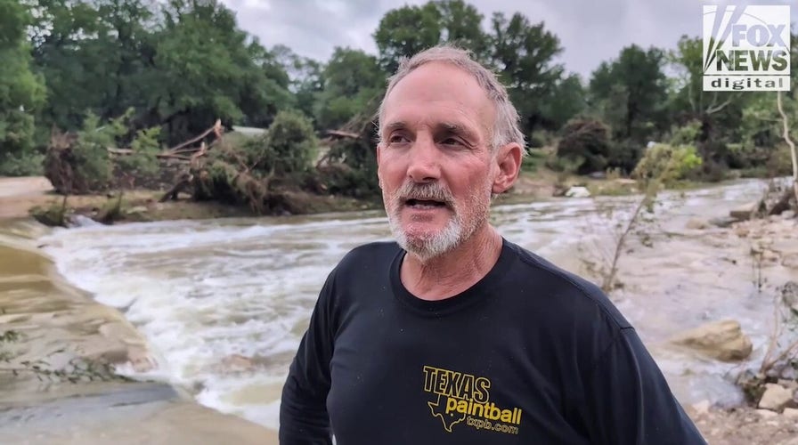Texas man pledges to recover after storm cuts road to his business