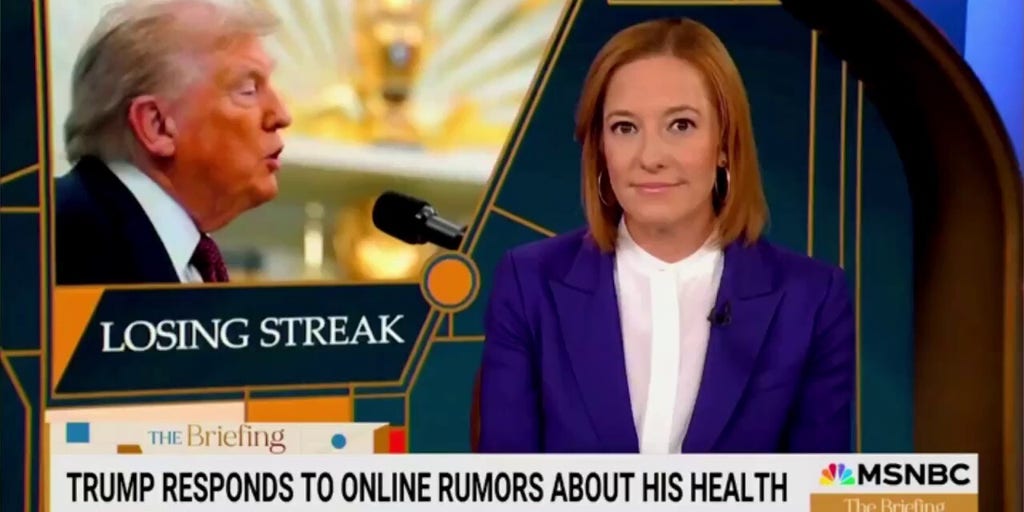 MSNBC's Jen Psaki wonders why Donald Trump 'spent a week hiding from the American public' amid health rumors