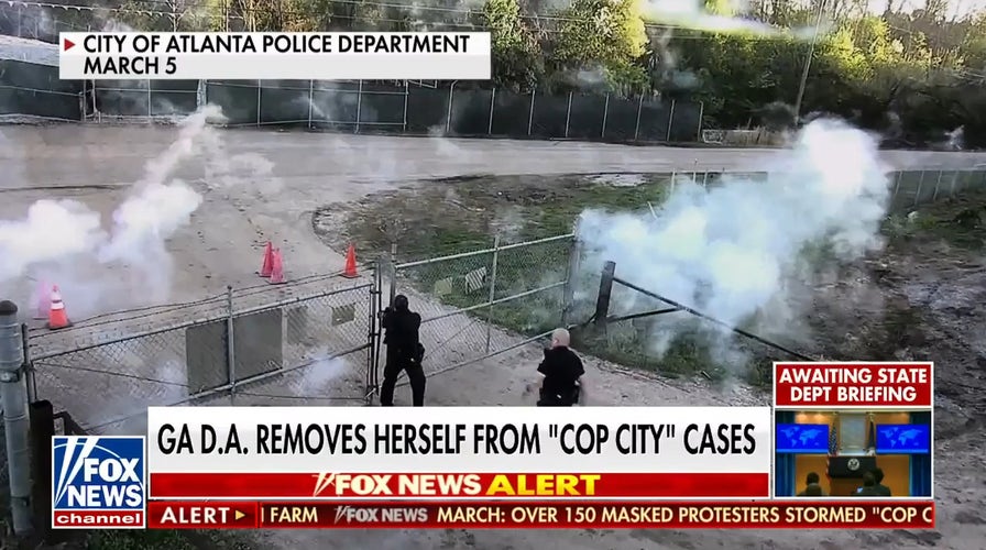 Georgia DA removes herself from 'Cop City' attack cases 