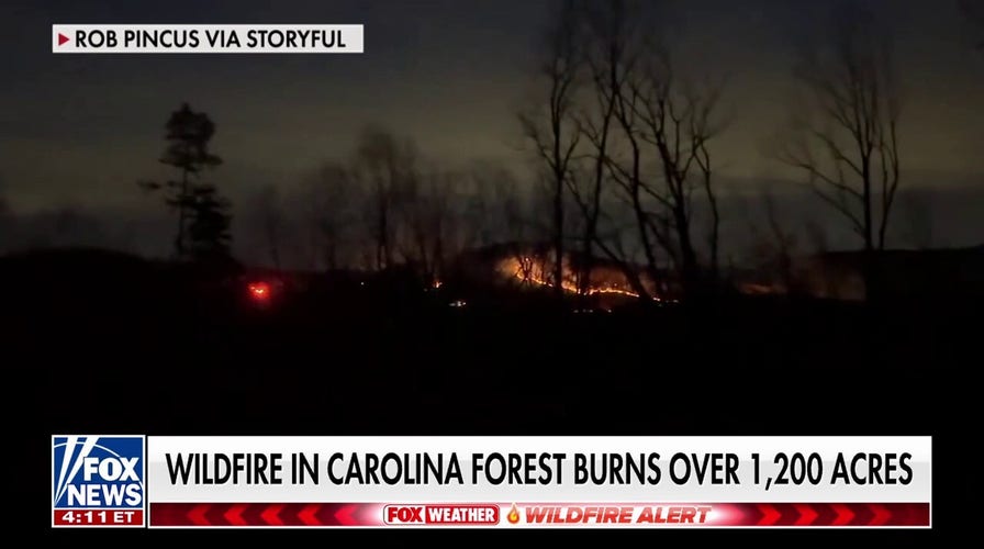 South Carolina wildfire threatens homes, triggers evacuations
