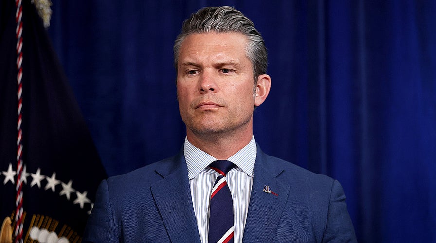  Secretary of War Hegseth holds briefing astatine  US Central Command