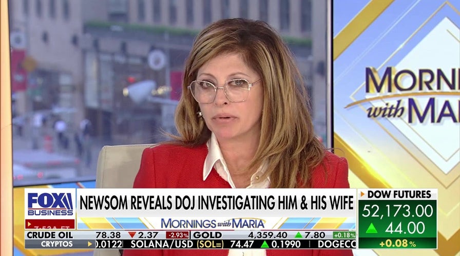 Newsom and woman nether DOJ investigation, blames Trump