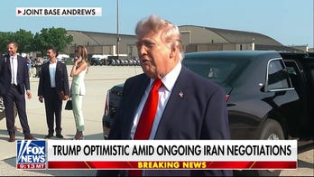 President Trump conveys a hopeful message about Iran negotiations 
