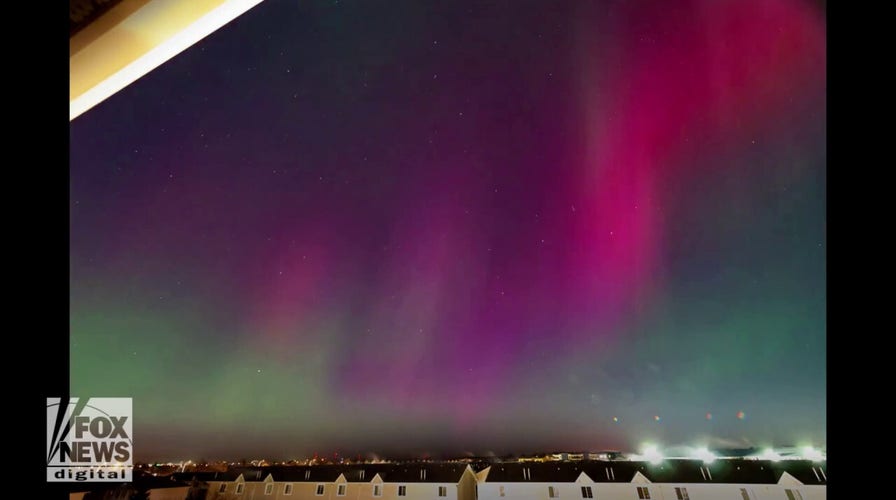 Aurora lights up the sky in Canada as shockwave hits magnetic field