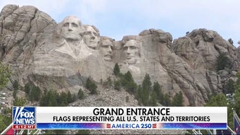 Inside the 'dramatic' entrance to Mount Rushmore