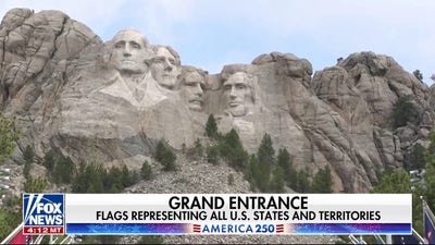 Inside the 'dramatic' entrance to Mount Rushmore