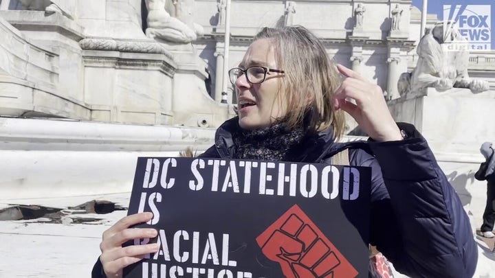 DC residents rally for self-governance as Senate overturns city’s crime law
