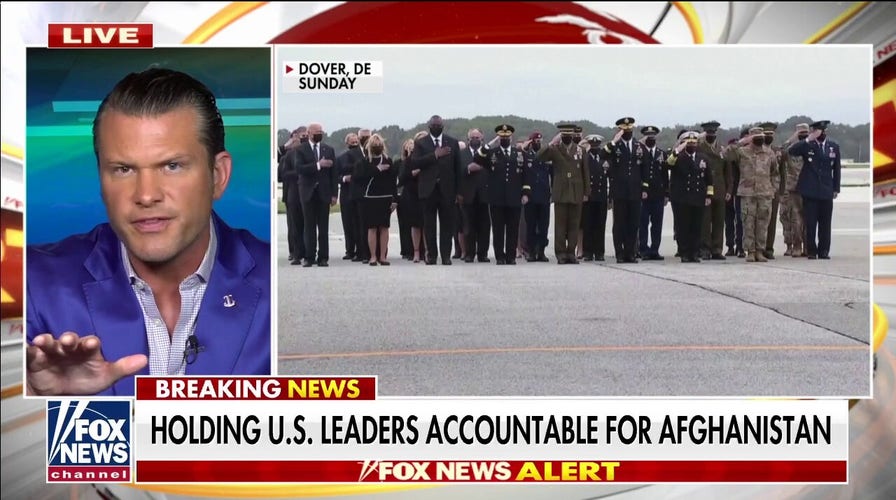Hegseth criticizes Biden for checking watch while meeting with families, rips 'betrayal' of our military