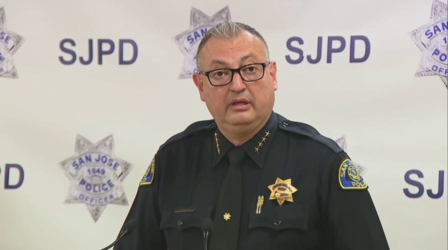 San Jose police chief announces arrest of convicted felon who allegedly shot officer