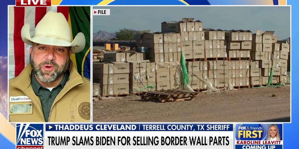 Texas sheriff frustrated with Biden admin for selling border wall parts