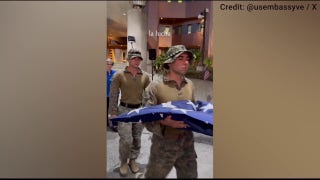 American flag raised at US Embassy in Venezuela for first time in 7 years