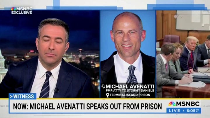 Michael Avenatti does surprise interview with MSNBC host from prison on Trump hush money case
