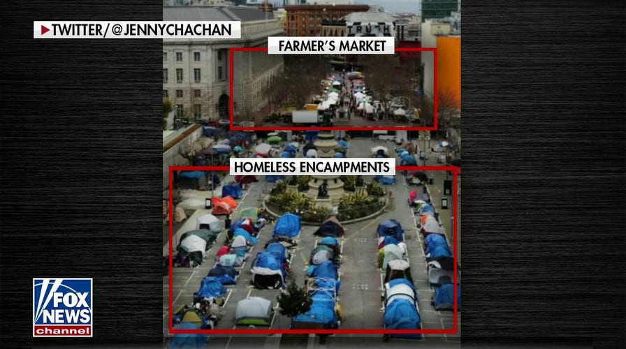 San Francisco farmer's market vendors forced to sell food 'next to drug dealers' as homeless encampments take over streets