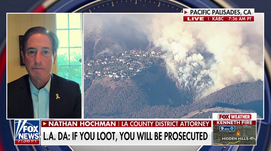 LA district attorney warns criminals will be ‘punished to the full extent of the law’ in wake of wildfires