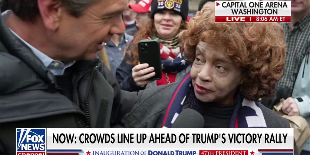 Rallygoer shares enthusiastic support for Trump: 'He's going to make America great again'