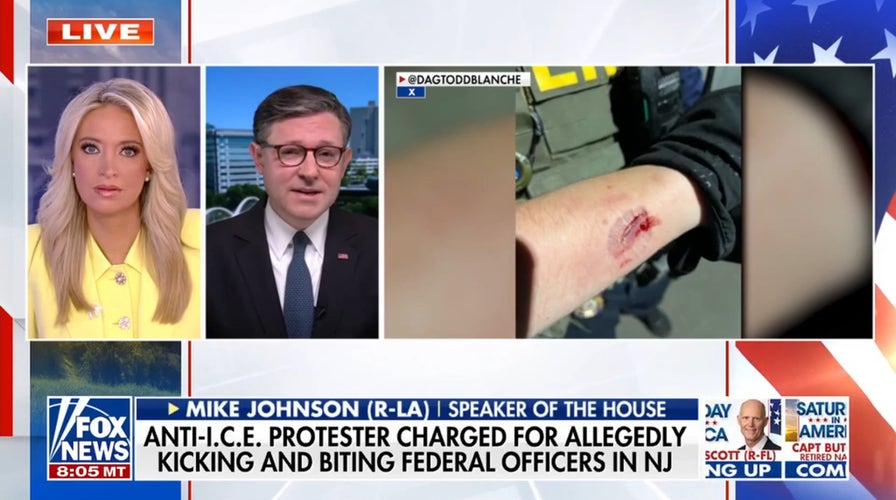 Speaker Johnson addresses GOP midterm strategy, anti-ICE riots in New Jersey