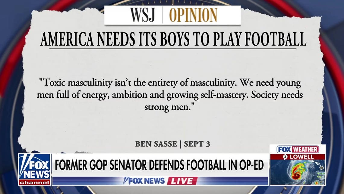 Former GOP Sen Ben Sasse defends football, says America needs boys to play the sport