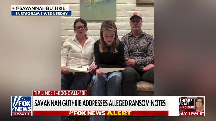 Savannah Guthrie and household  plead for impervious  of beingness  for parent  amid alleged kidnapping