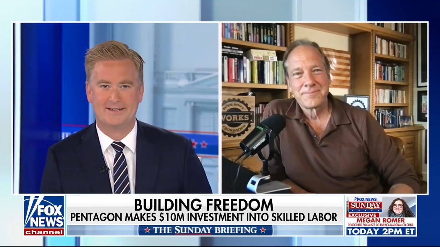 Mike Rowe touts $10M Pentagon investment in skilled trades