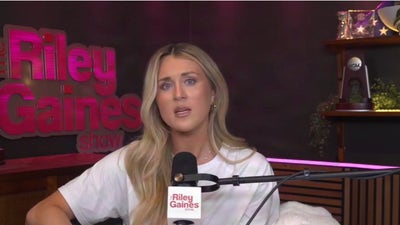 Riley Gaines responds to President Trump's controversial 'doctor' image