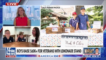 Brothers’ lemonade stands raised over $60K for veterans in grandfather’s honor