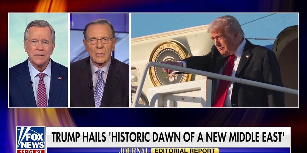 Trump touts the dawn of a new Middle East