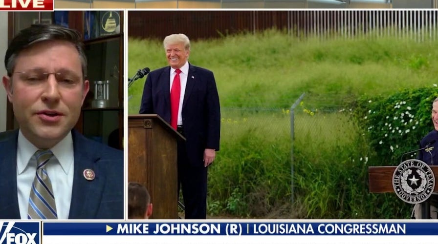 Former President Trump visits southern border with GOP delegation