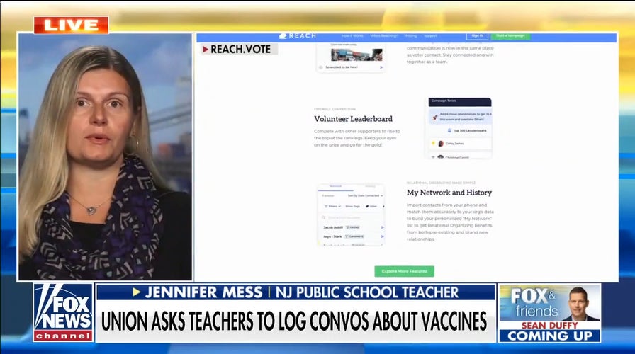 Teachers union entices educators to log students' and parents' vaccination status