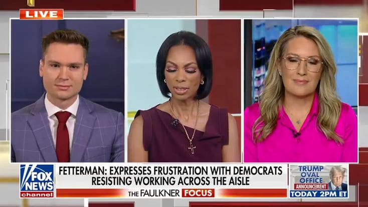John Fetterman bipartisanship claims spark heated debate on his Democratic Party role