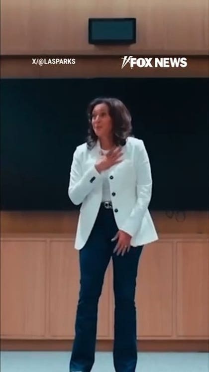 Kamala Harris bobbles WNBA pep talk