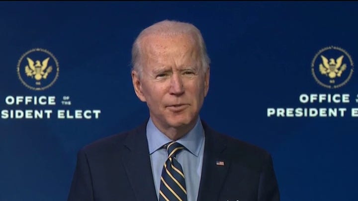 Biden claims transition team 'not getting the information we need' from outgoing administration