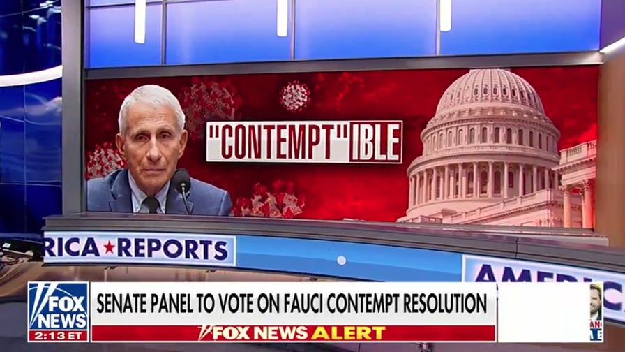 Senate panel to vote on resolution holding Dr Fauci in contempt