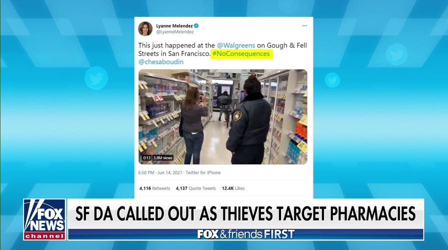 San Francisco DA called out after pharmacy raided by thief 